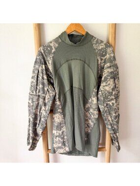 Massif Army Combat Shirt ACU Digital Camo Tactical Long Sleeve XL